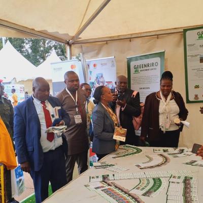 Program Coordnitaor Engages With The Ruforum Board Chair And Other Diginitaries During The 19th Ruforum Agm In Cameroon